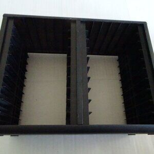 Cassette Tape Shelf Rack - OpenStock - 1990 - Holds 40 Tapes - Black - Plastic